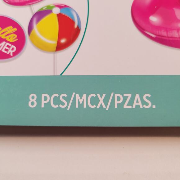 Summer Party Photo Props - Beach Ball, Flamingo, Ice Cream, 8-Piece Set - Picture 6 of 16